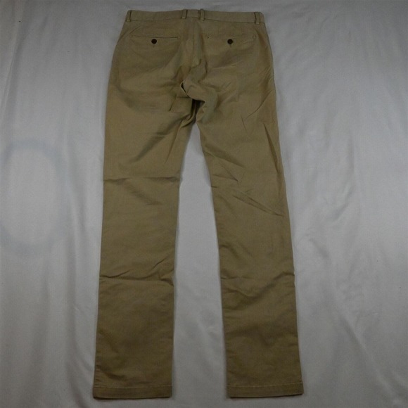 Frank + Oak 34 x 34 Khaki Becket Narrow Stretch Chino Pants - Picture 3 of 3